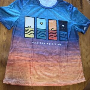 Colorful Graphic T-Shirt, XL